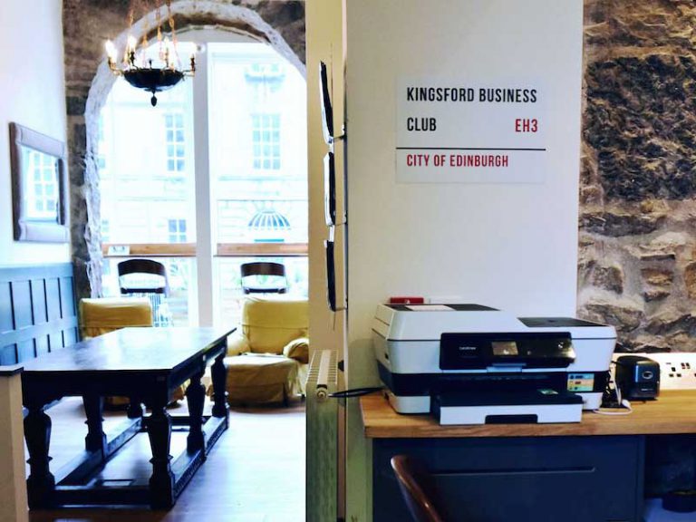 Kingsford Business Club co-working in Edinburgh city centre